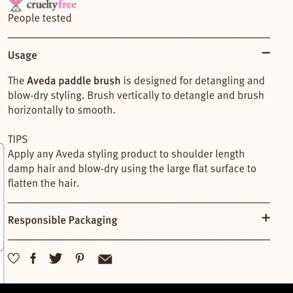 AVEDA Wooden Paddle Hair Brush - Picture 4 of 8